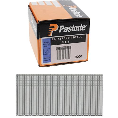 Paslode 25mm 16G Straight Brads (2000pk, No Gas)