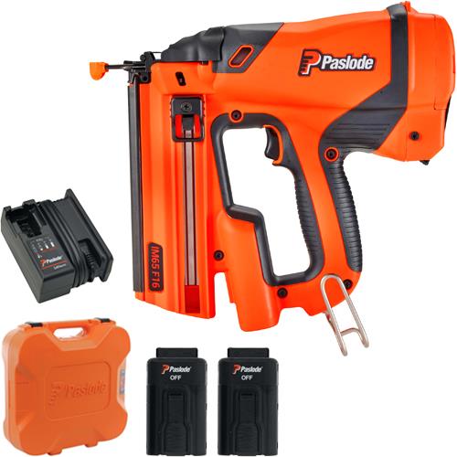 Paslode IM65 Finish Nailer (2 Batteries)