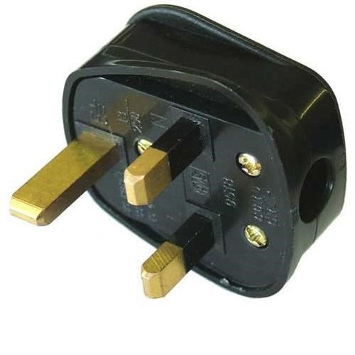 240v 13A 3-Pin Plug (Black)