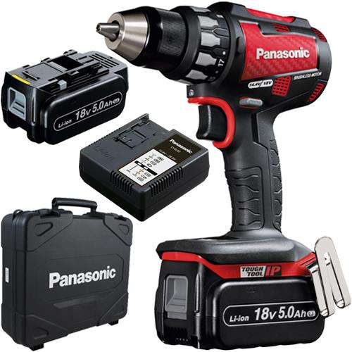 Panasonic EY74A2 18V Brushless Drill Driver (2x 5Ah) *Red Edition*