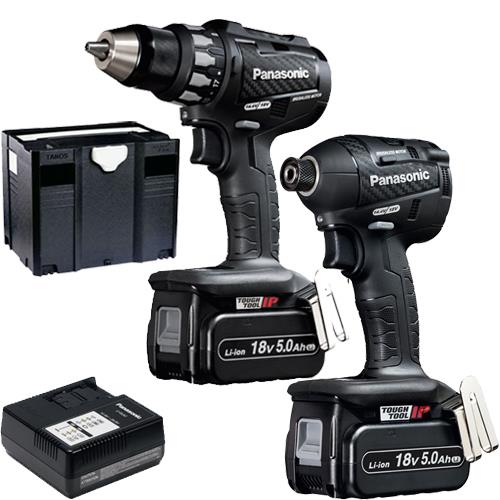 Panasonic EYC215LJ2G31 18V 5Ah Brushless Drill Driver + Impact Driver