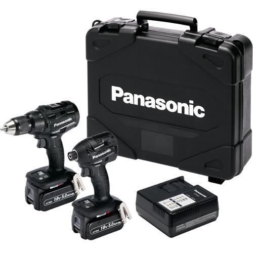 Panasonic EYC217 18V Brushless Combi Drill & Impact Driver (2x 5Ah)