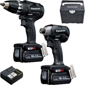 Panasonic EYC231 18V Brushless Drill Driver &amp; Impact Driver (2x 5Ah)