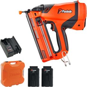 Paslode IM65A 16g Lithium Angle Finish Nailer (2x Batteries)