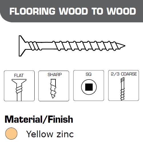 Senco Collated Screws Flooring Wood-Wood 4.2x75mm