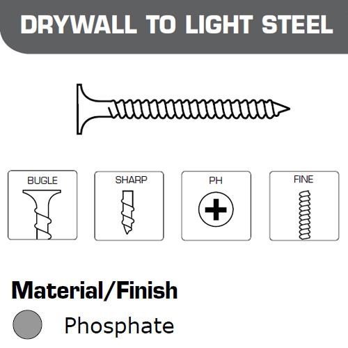 Senco Technofast 3.5x 35mm DW-Light Steel Collated Screws (1000pk)