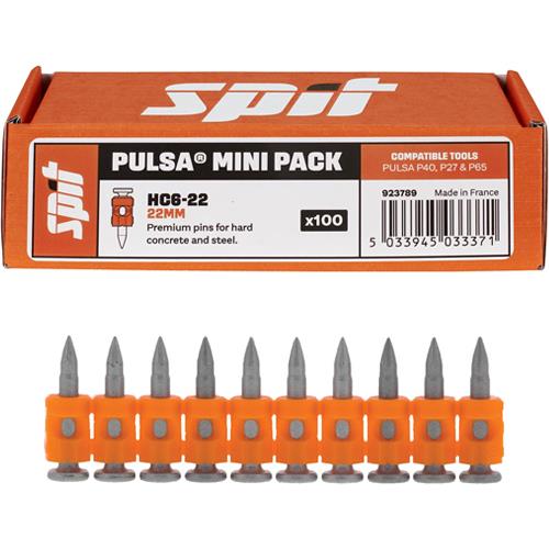 Spit 22mm Collated Premium Concrete & Steel Pins (100pk)