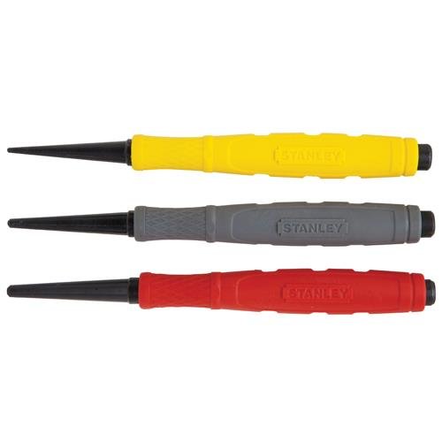 Set of 3 Stanley STA058930 Dynagrip Nail Punch 