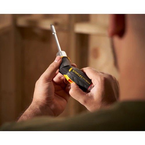 Stanley FatMax Ratchet Screwdriver with 12x Bits