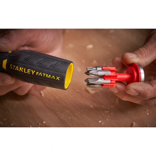 Stanley FatMax Ratchet Screwdriver with 12x Bits