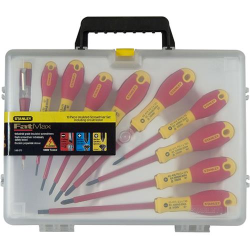 Stanley 562573 10Piece FatMax Insulated Screwdriver Set