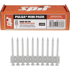 Spit 22mm Flush-head Collated Premium Concrete &amp; Steel Pins (100pk)