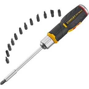 Stanley FatMax Ratchet Screwdriver with 12x Bits