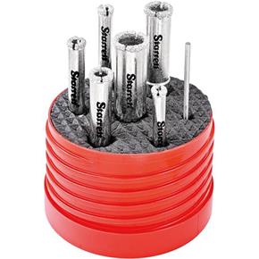 Starrett Diamond Holesaw Set for Abrasive Materials (7pcs)