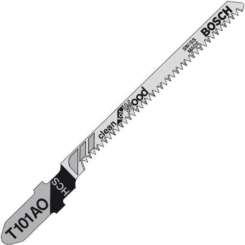 Bosch T101AO Jigsaw Blade for Plywood (5pk)