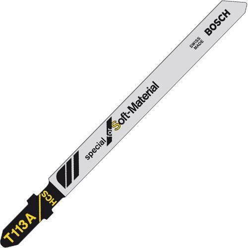 Bosch T113A Jigsaw Blades for Soft Material (3 Pack) Bosch