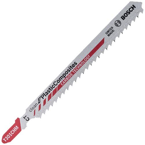 Bosch T301chm Clean For Plastic Composites Jigsaw Blade 3 Pack