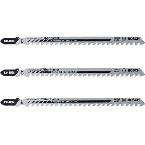 Bosch T341HM Jigsaw Blades for Plasterboard (3 Pack)