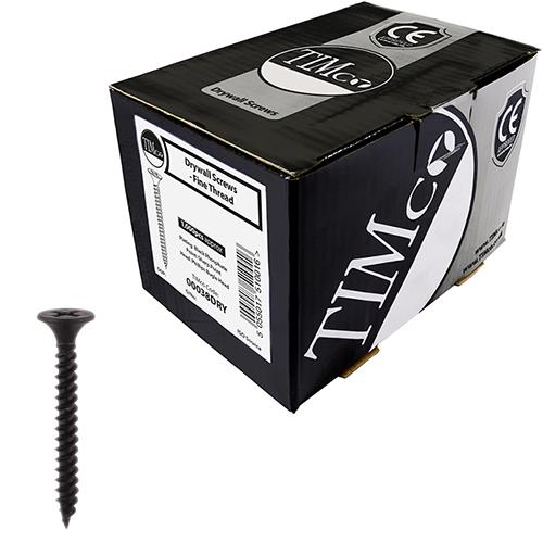 TIMco Drywall Screws 3.5mm x 25mm Fine Thread (Box 1000)