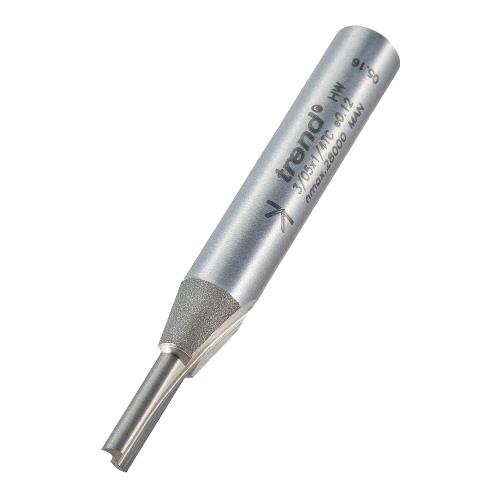 Trend 3/05X1/4TC Pro 2Flute TCT Straight 3mm Router Bit 1/4" Shank