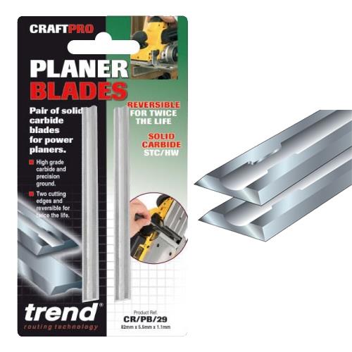 Trend Craft Pro Carbide Planer Blades 80.5mm x 5.9mm x 1.2mm (2pk)