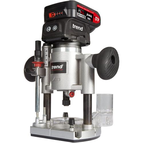 Trend T18S 18V 1/4" Router (1x 4Ah)