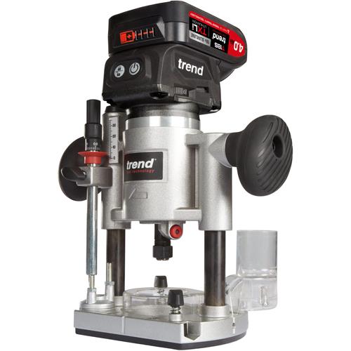 Trend T18S 18V 1/4" Router (2x 4Ah)