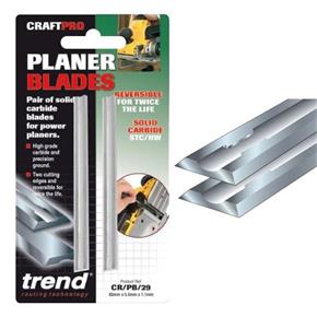 Trend&nbsp;Craft Pro Carbide Planer Blades 80.5mm x 5.9mm x 1.2mm (2pk)