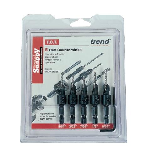TREND SNAPPY SNAP/CS/SET 5 Piece HSS Drill Countersink Set