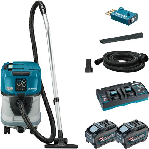 Makita VC006GM 2x40V 40L M-class Extractor (2x 5Ah)