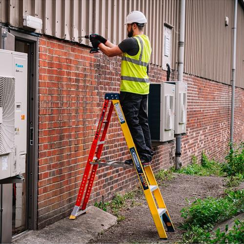Werner 1.67m 6-tread AdjustaStep PRO Fibreglass Stepladder