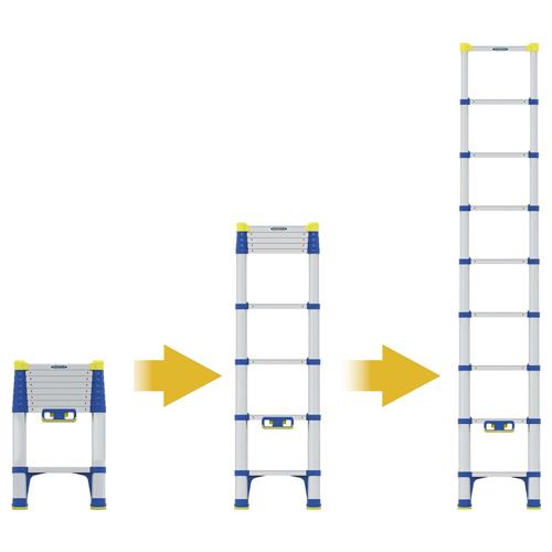Werner 2.6m Soft-close Telescopic Ladder