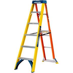 Werner 1.67m 6-tread AdjustaStep PRO Fibreglass Stepladder